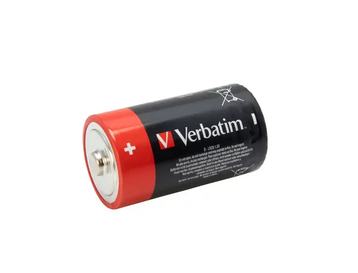 Verbatim Pilas Alcalinas Mono D LR 20 - Pack de 2 unidades