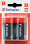 Verbatim Pilas Alcalinas Mono D LR 20 - Pack de 2 unidades