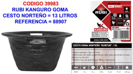 Rubi Kanguro Cubo de Almacenaje 13 L