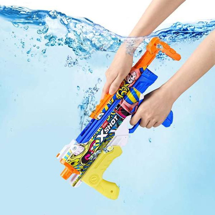 Zuru Pistola de agua X-Shot Bob Esponja de carga rápida