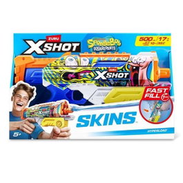 Zuru Pistola de agua X-Shot Bob Esponja de carga rápida