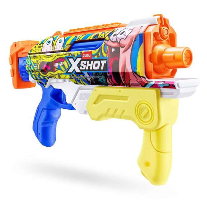 Zuru Pistola de agua X-Shot Bob Esponja de carga rápida