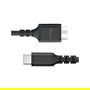 MediaRange Cable Carga USB MRCS257 Micro USB a USB-C 3.2 Gen 1, 5 Gbps, 0.5 m, Negro