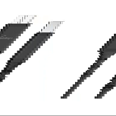 MediaRange Cable Carga USB MRCS257 Micro USB a USB-C 3.2 Gen 1, 5 Gbps, 0.5 m, Negro