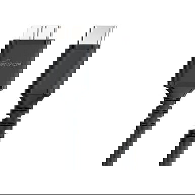 MediaRange Cable Carga USB MRCS257 Micro USB a USB-C 3.2 Gen 1, 5 Gbps, 0.5 m, Negro