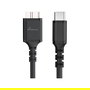 MediaRange Cable Carga USB MRCS257 Micro USB a USB-C 3.2 Gen 1, 5 Gbps, 0.5 m, Negro