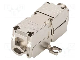 DIGITUS Módulo RJ45 Keystone Cat 6a Plata