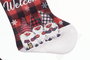 DKD Home Decor Calcetín Navidad Alpina Blanco Rojo 1 x 49 x 27 cm Pack 12 Unidades