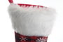 DKD Home Decor Calcetín Navidad Alpina Blanco Rojo 1 x 49 x 27 cm Pack 12 Unidades