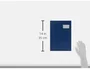 LEITZ Portafirmas 5700 con 20 compartimentos y tapa de polipropileno, azul