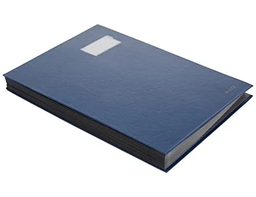 LEITZ Portafirmas 5700 con 20 compartimentos y tapa de polipropileno, azul