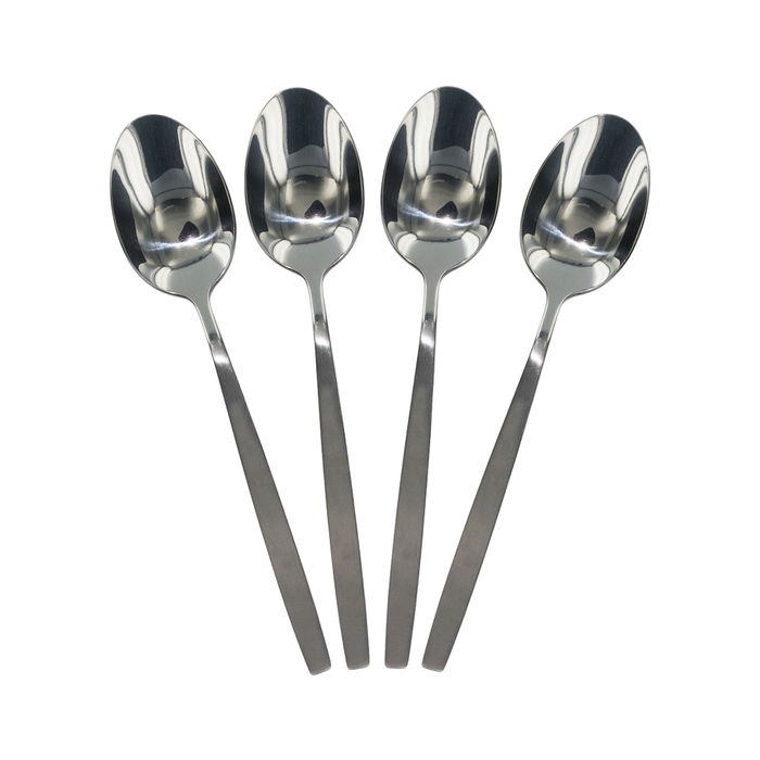 Home Deco Factory Cubertería 16 Piezas Acero Inoxidable Mango Cepillado