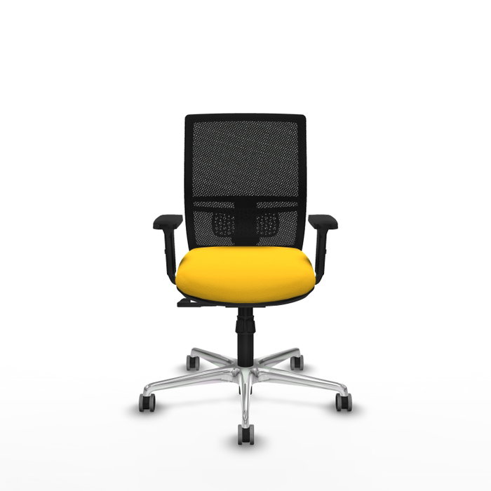 PIQUERAS Y CRESPO Silla de oficina Yunquera Amarillo y Negro