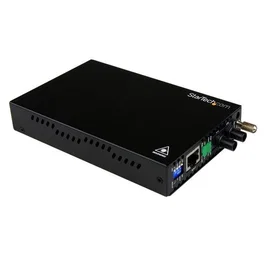 StarTech.com Conversor de Medios Ethernet 10/100 Mbps a Fibra Multi Modo Conector ST - 2km, 10Base-T, 100Base-FX