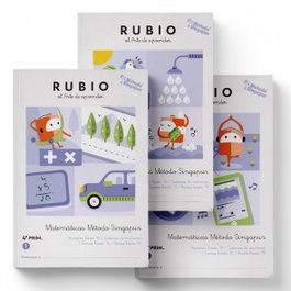 RUBIO, Matemáticas Método Singapur 4.º Primaria (Pack de 3 cuadernos) - Cosme Sánchez, Andrés