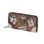 Disney Mickey Mouse Billetero Essential Journey Marrón con 12 Compartimentos para Tarjetas y Cremallera