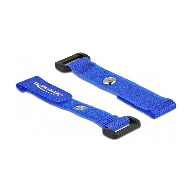DeLOCK Bridas de cable con lazo y ojal de sujeción Azul 150 x 20 mm (5 piezas) DeLOCK Bridas de cable con lazo y ojal de sujeción Azul 150 x 20 mm (5 piezas)