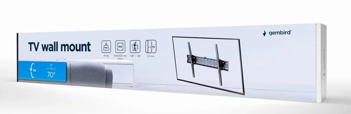 GEMBIRD WM-70T-02 Soporte para TV hasta 70" Negro