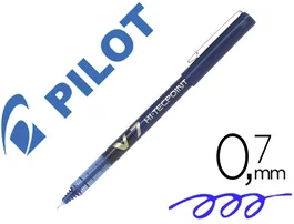 Pilot Rotulador V-7 Punta Aguja Azul 0.7 mm Tinta Líquida