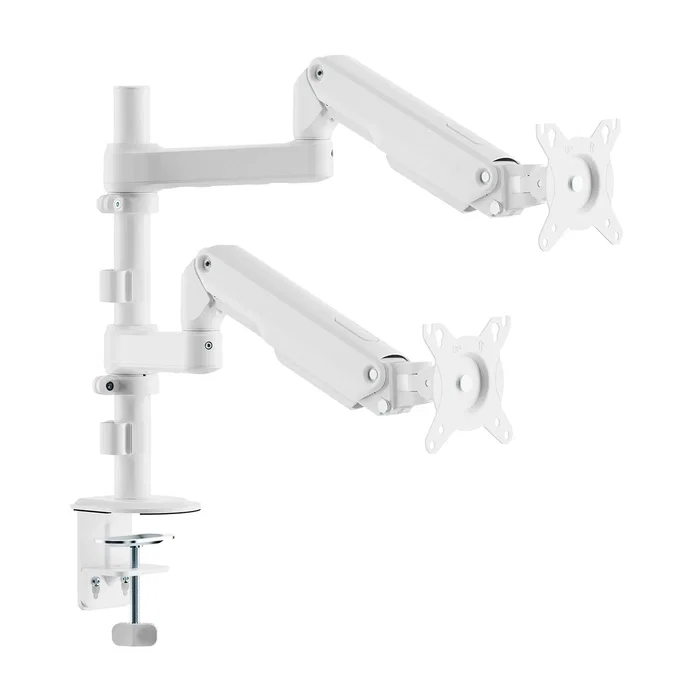 Aisens Soporte de Mesa Eco Contrapeso para 2 Monitores/TV de 17-32 Pulgadas, Blanco