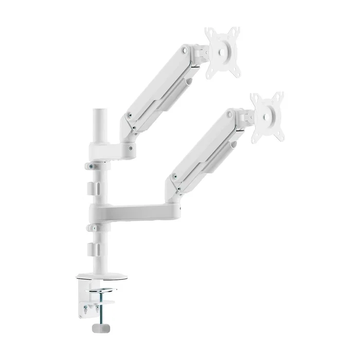 Aisens Soporte de Mesa Eco Contrapeso para 2 Monitores/TV de 17-32 Pulgadas, Blanco