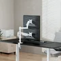 Aisens Soporte de Mesa Eco Contrapeso para 2 Monitores/TV de 17-32 Pulgadas, Blanco