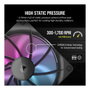 Corsair RX140 RGB iCUE LINK Dual Kit Negro