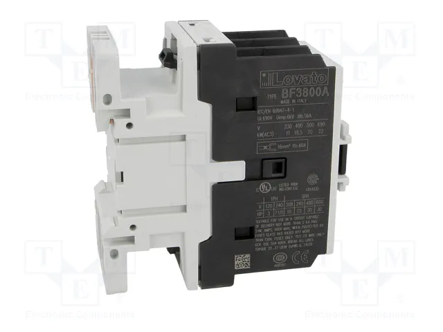 LOVATO ELECTRIC Contactor BF 3-polar 38A 110V AC