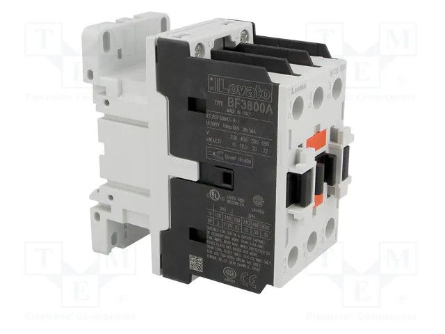LOVATO ELECTRIC Contactor BF 3-polar 38A 110V AC