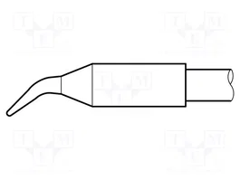 JBC TOOLS Pico cono acodado 0,6mm