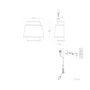 Aplique de pared Quilmes SKD-W1024 en ratán y madera con portalámparas E14 para salón o dormitorio