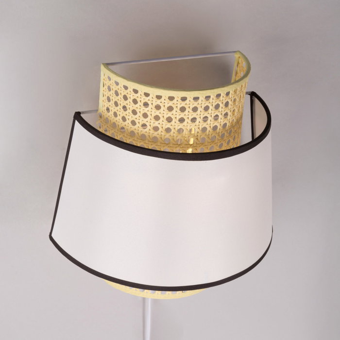 SKD Aplique de Pared Quilmes Ratán y Madera con Bombilla E14 - SKD-W1024 SKD Aplique de Pared Quilmes Ratán y Madera con Bombilla E14 - SKD-W1024