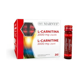 Marnys L-Carnitina 20 viales 2000 mg - Suplemento deportivo para rendimiento físico