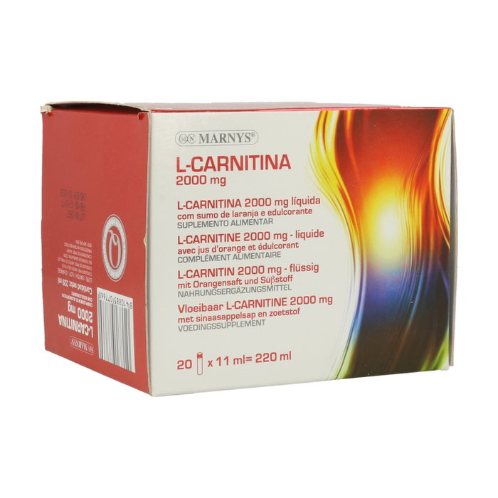 Marnys L-Carnitina 2000 sabor naranja 20 viales