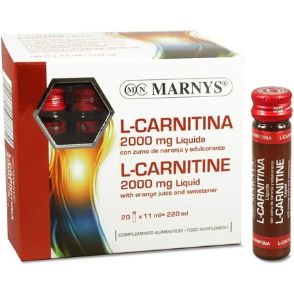 MARNYS L-Carnitina 2000 sabor naranja 20 viales