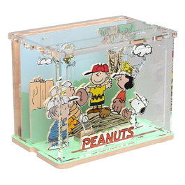 Peanuts Puremind Kit de Construcción Mini Scene Baseball Time