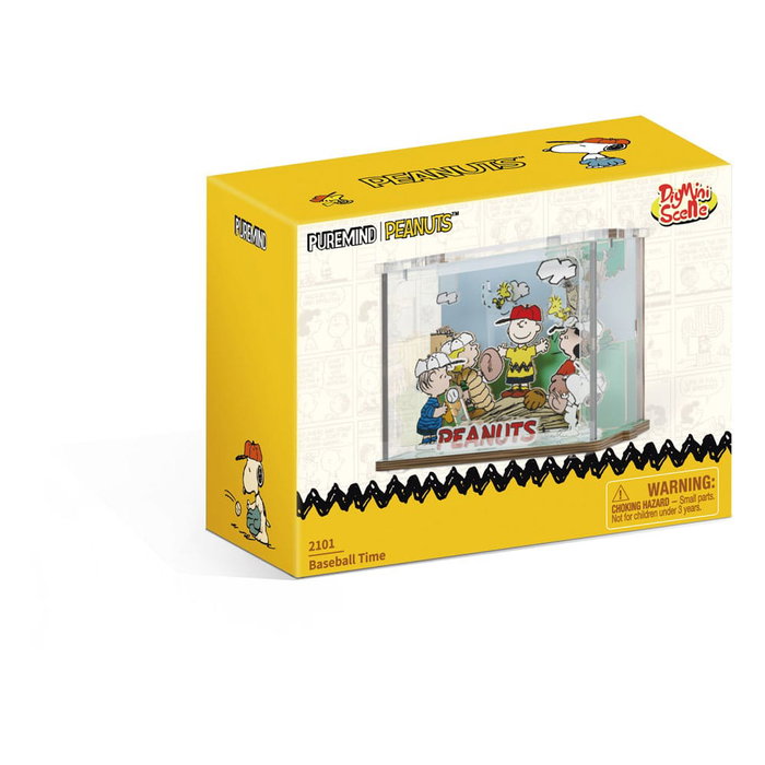 Peanuts Puremind Kit de Construcción Mini Scene Baseball Time