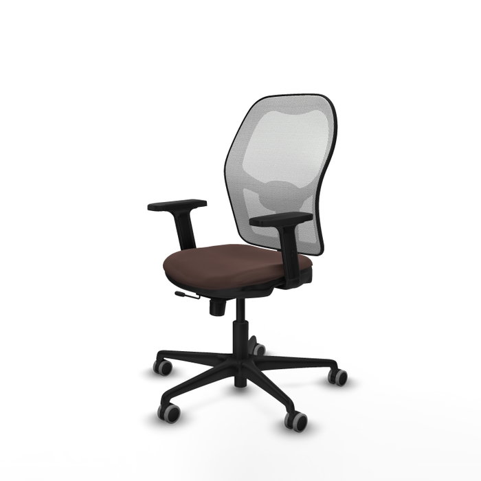 PIQUERAS Y CRESPO Silla de oficina Jorquera Marrón oscuro y Blanco
