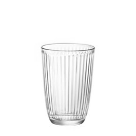 Bormioli Vaso Alto Line 120 mm 39 cl - Vaso de Vidrio con Borde Grueso, 84 mm de Diámetro (Set de 12)