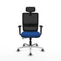 PIQUERAS Y CRESPO Silla de oficina Haches Azul y Negro