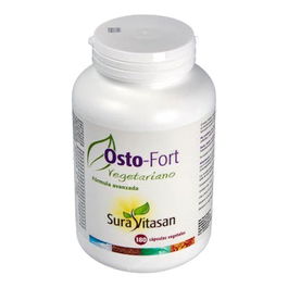 SURA VITASAN Osto-Fort Vegetariano 180 Cápsulas - Fortalecimiento Óseo y Prevención Osteoporosis