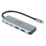 Dicota Hub USB-C 4-en-1 de Alta Velocidad D32061, 10 Gbps, Plata, Aluminio