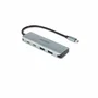 DICOTA D32061 Hub USB-C 4-en-1 10 Gbps Plata Aluminio