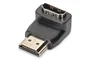 Digitus Adaptador HDMI Macho a HDMI Hembra Acodado Negro AK-330502-000-S