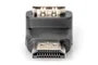 Digitus Adaptador HDMI Macho a HDMI Hembra Acodado Negro AK-330502-000-S