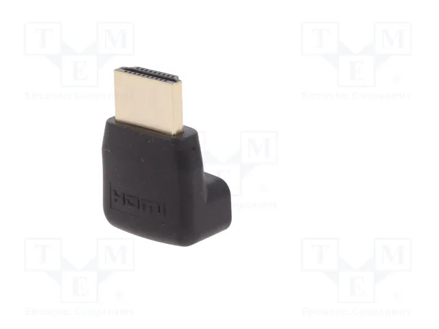 Digitus Adaptador HDMI Macho a Hembra Acodado Negro AK-330502-000-S