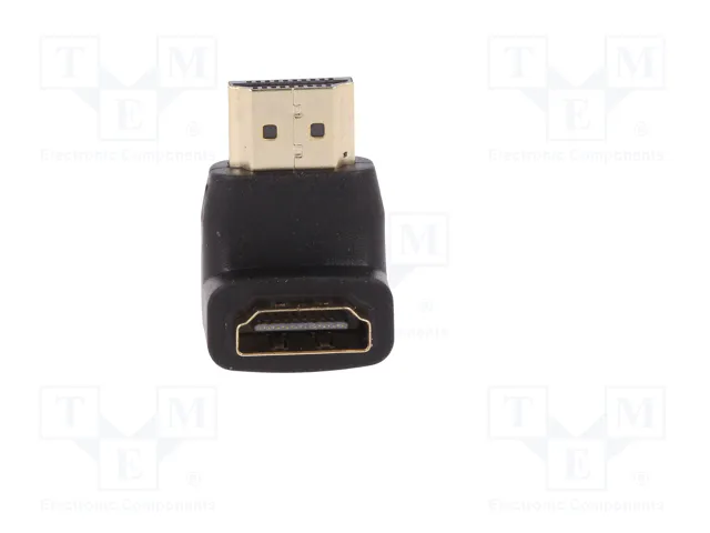 Digitus Adaptador HDMI Macho a Hembra Acodado Negro AK-330502-000-S