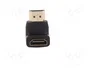 Digitus Adaptador HDMI Macho a Hembra Acodado Negro AK-330502-000-S