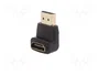 Digitus Adaptador HDMI Macho a Hembra Acodado Negro AK-330502-000-S