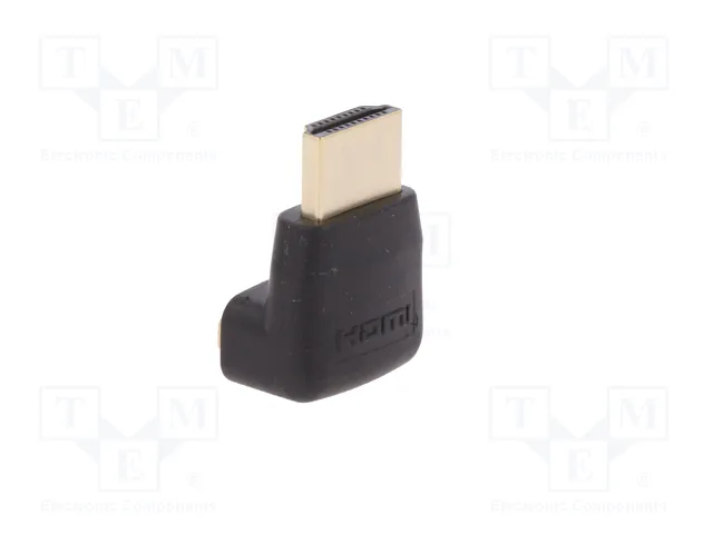 Digitus Adaptador HDMI Macho a Hembra Acodado Negro AK-330502-000-S